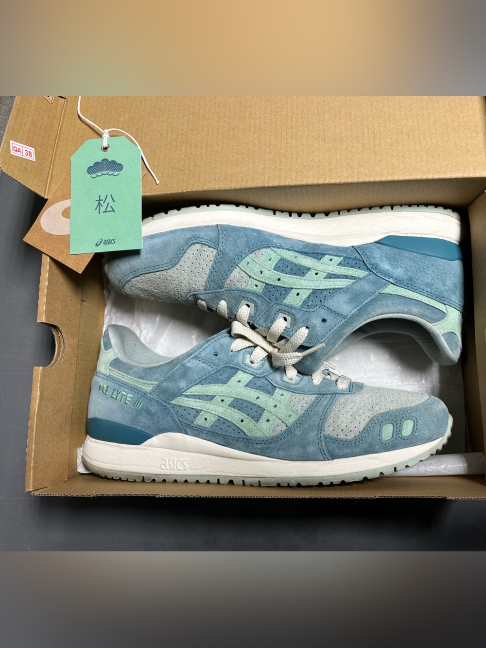 ASICS Gel-Lyte III Men's Blue Suede Running Shoes